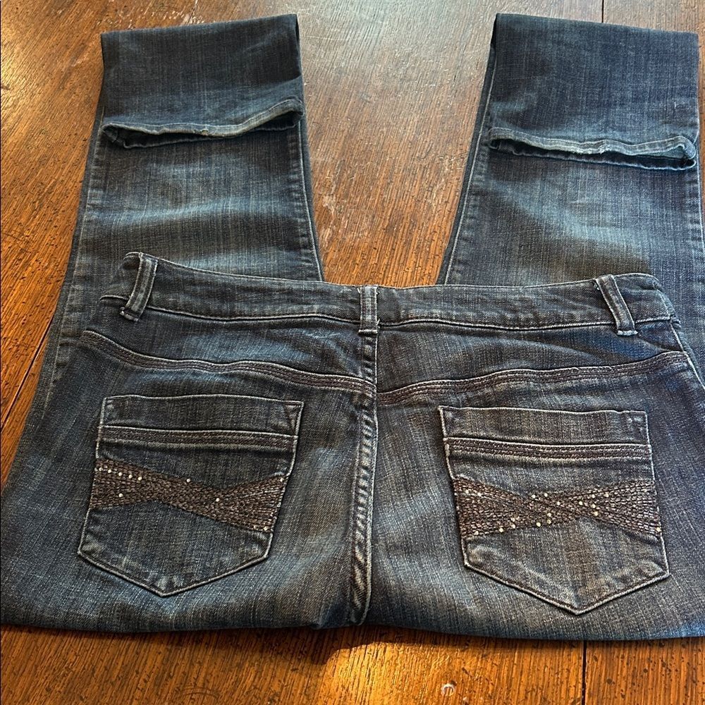 Chico's Dark Blue Boot Cut Jeans - Picture 4 of 7